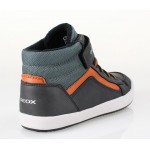 GEOX ΑΓΟΡΙ SNEAKER J265CA 054FU C9BN6 ΜΑΥΡΟ/ΣΚΟΥΡΙΑ